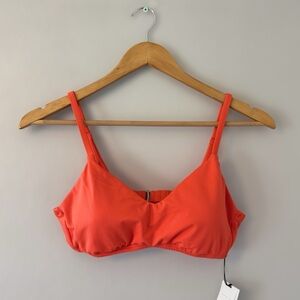 New Shade & Shore Vibrant Orange Women's Swim Top M